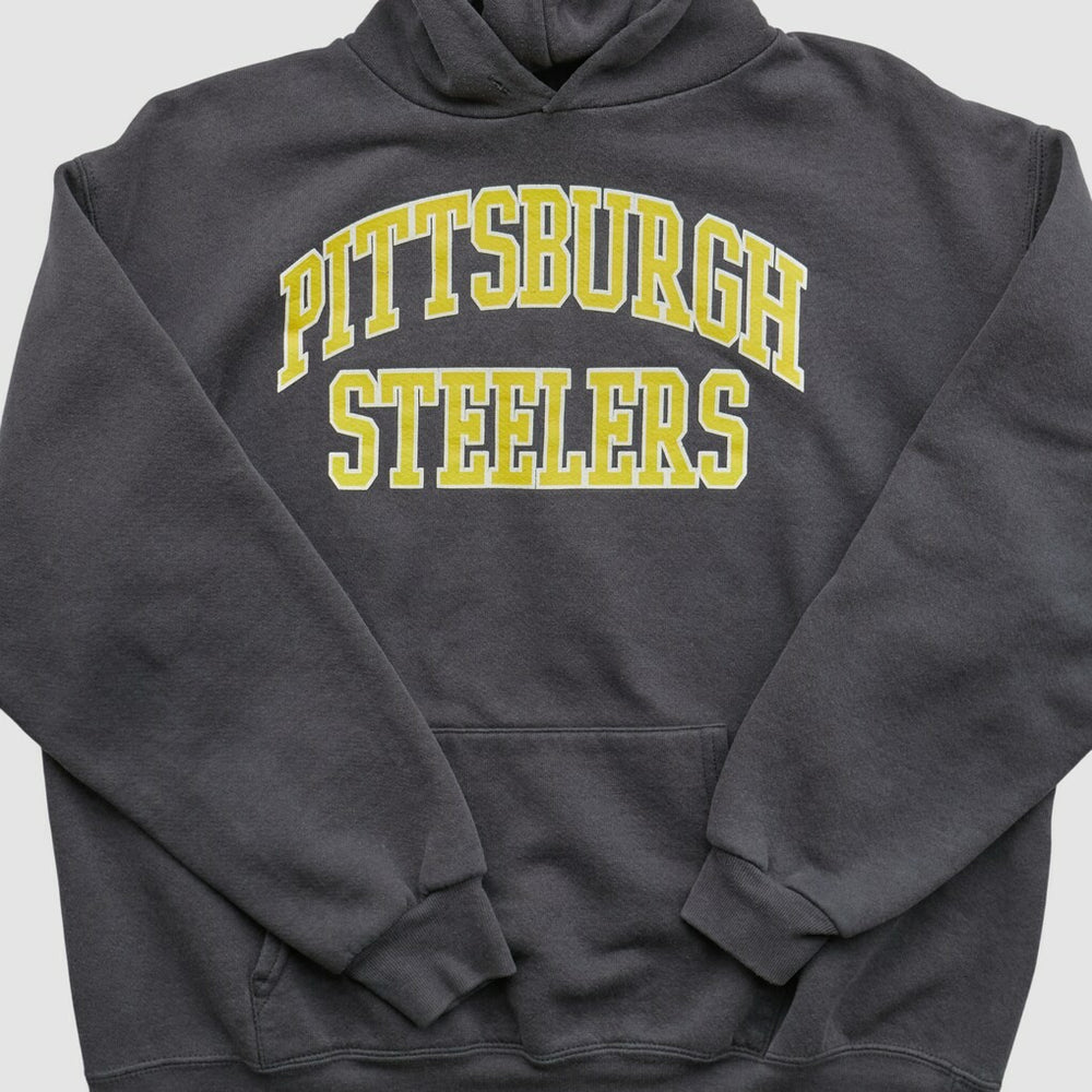 Pittsburgh Steelers NFL 2000s Hooded Pullover Sweatshirt Black Vintage - Fanatics