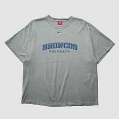 Denver Broncos NFL 2000s T-shirt Heather Gray Vintage - Fanatics