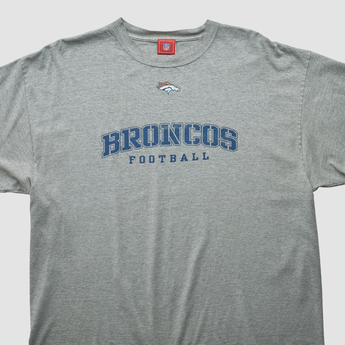 Denver Broncos NFL 2000s T-shirt Heather Gray Vintage - Fanatics