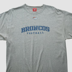 Denver Broncos NFL 2000s T-shirt Heather Gray Vintage - Fanatics
