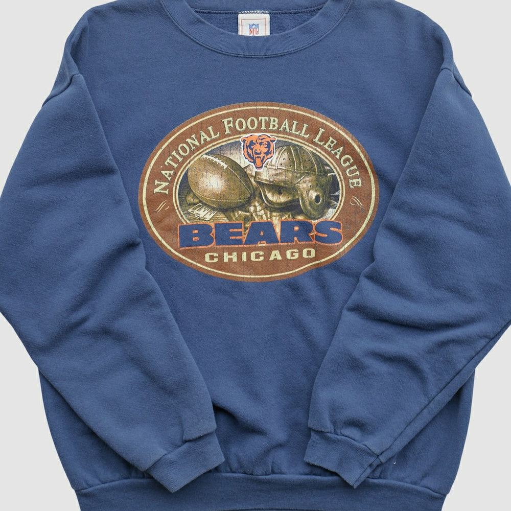 Chicago Bears NFL 2000s Pullover Sweatshirt Blue Vintage - Fanatics