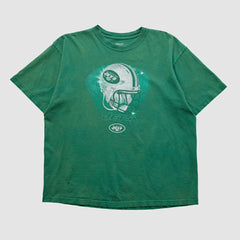 New York Jets Reebok 2000s T-shirt Green Vintage - Fanatics