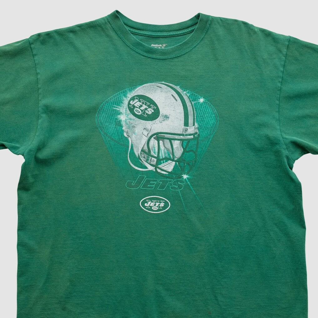 New York Jets Reebok 2000s T-shirt Green Vintage - Fanatics