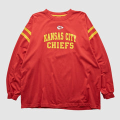 Kansas City Chiefs NFL 2000s Long Sleeve T-shirt Red Vintage - Fanatics