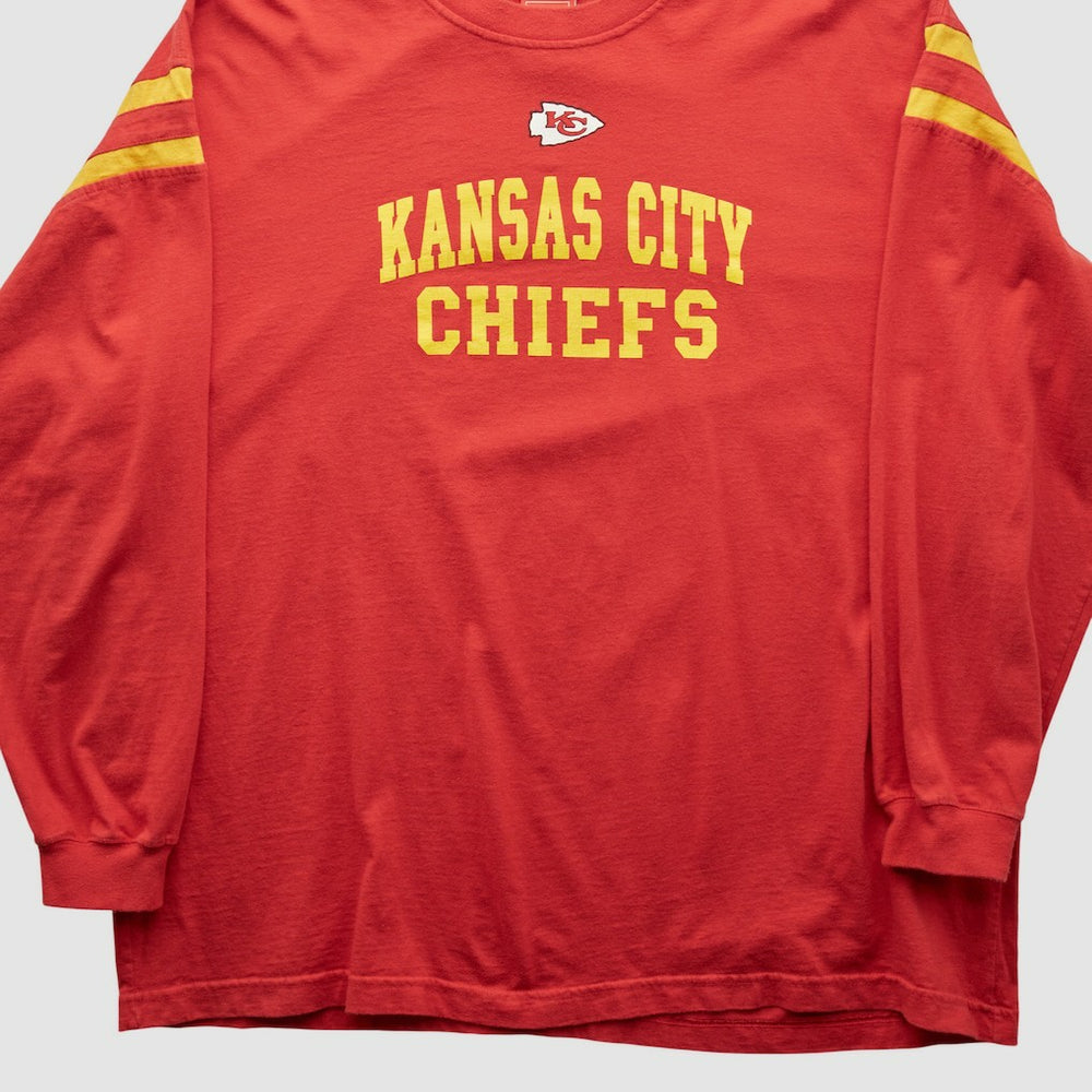 Kansas City Chiefs NFL 2000s Long Sleeve T-shirt Red Vintage - Fanatics