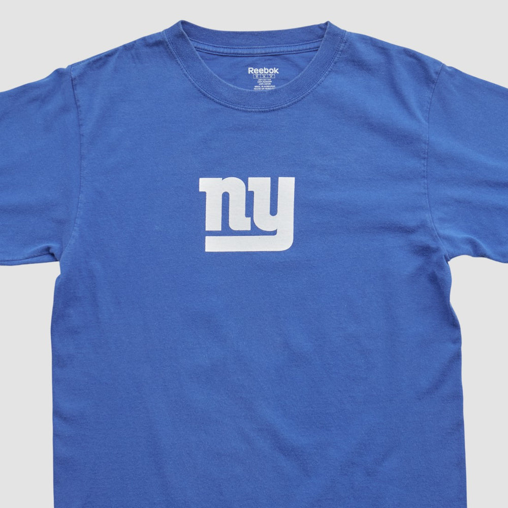 New York Giants Reebok 2000s T-shirt Blue Vintage - Fanatics