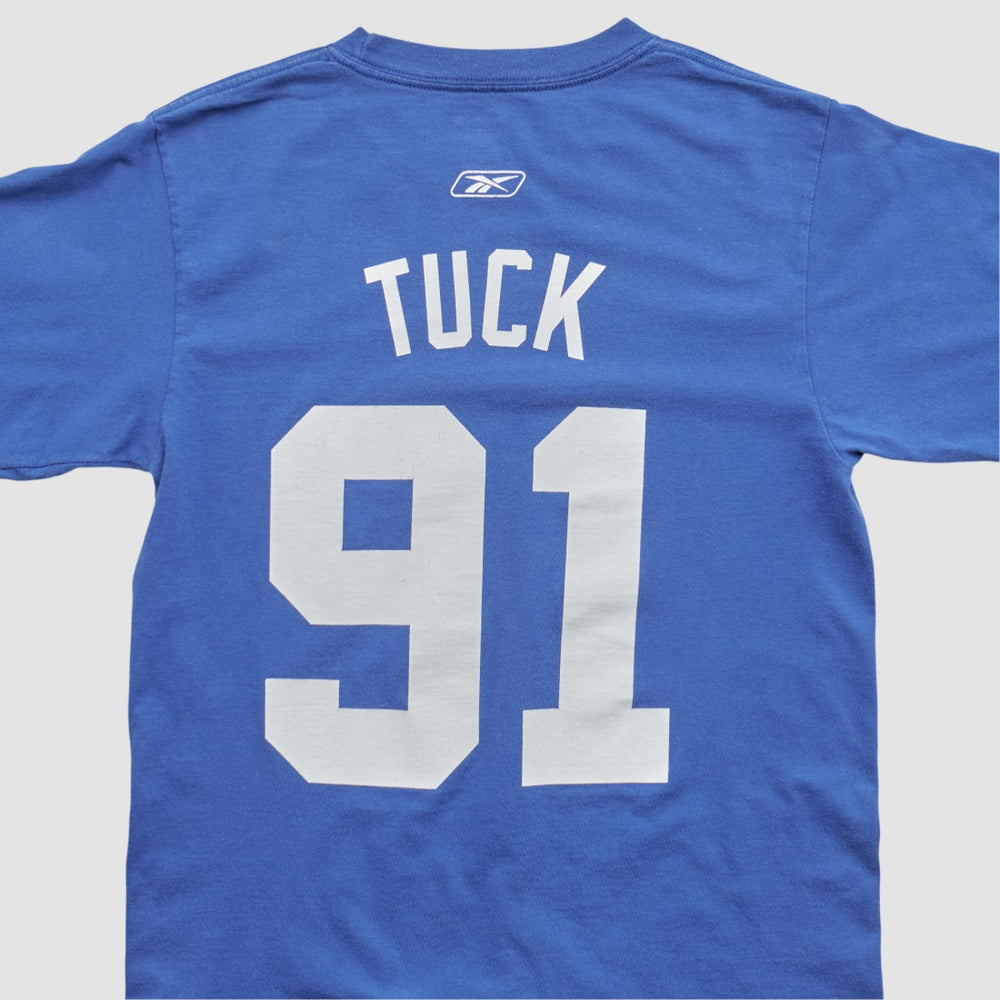 New York Giants Reebok 2000s T-shirt Blue Vintage - Fanatics
