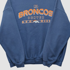 Denver Broncos NFL 2000s Pullover Sweatshirt Navy Vintage - Fanatics