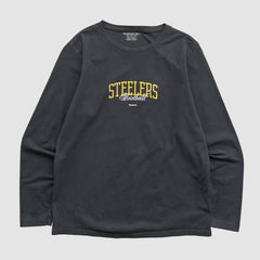 Pittsburgh Steelers Reebok 2000s Long Sleeve T-shirt Black Vintage - Fanatics