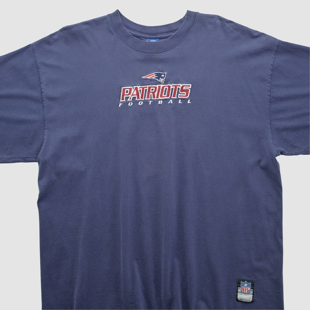 New England Patriots Reebok 2000s T-shirt Navy Vintage - Fanatics
