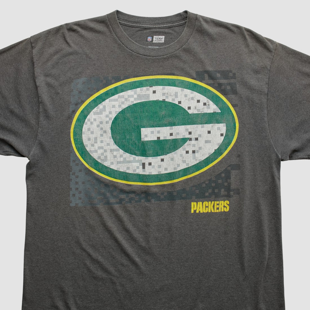 Green Bay Packers NFL 2010s T-shirt Dark Heather Gray Vintage - Fanatics