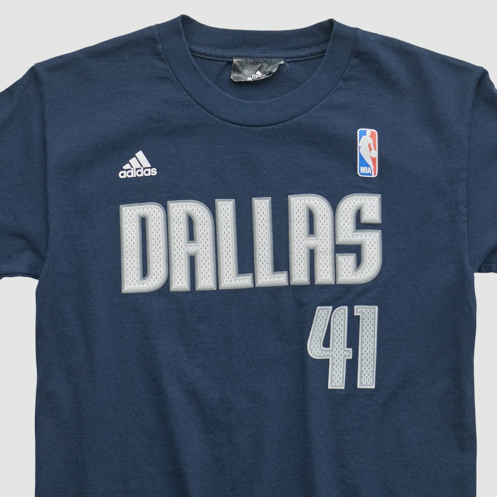 Adidas - Dallas Mavericks 2010s T-shirt - Navy Vintage