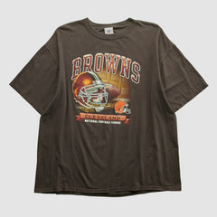 Cleveland Browns NFL 2000s T-shirt Brown Vintage - Fanatics