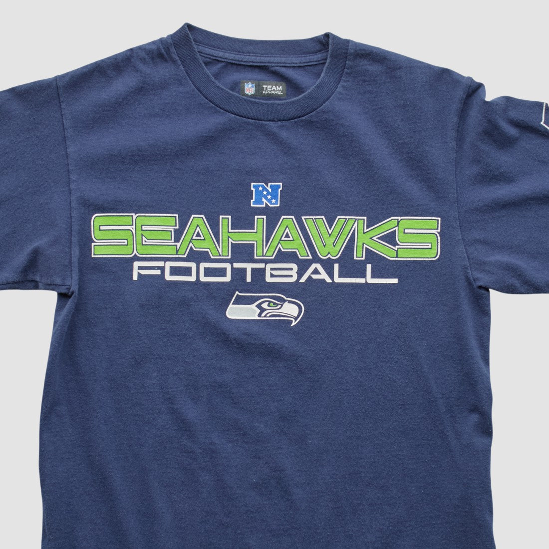 Seattle Seahawks NFL 2010s Long Sleeve T-shirt Navy Vintage - Fanatics