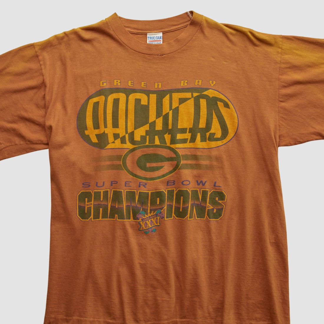 Green Bay Packers True Fan 1997 T-shirt Clay Vintage - Fanatics