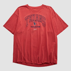 Houston Texans Reebok 2000s T-shirt Red Vintage - Fanatics