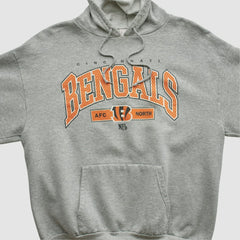 Cincinnati Bengals NFL 2000s Hooded Pullover Sweatshirt Heather Gray Vintage - Fanatics