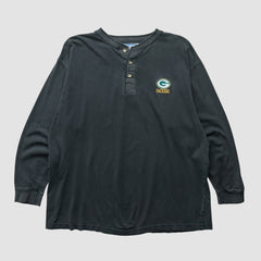 Green Bay Packers Logo 7 90s Long Sleeve T-shirt Black Vintage - Fanatics