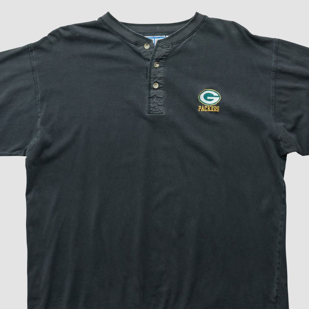 Green Bay Packers Logo 7 90s Long Sleeve T-shirt Black Vintage - Fanatics