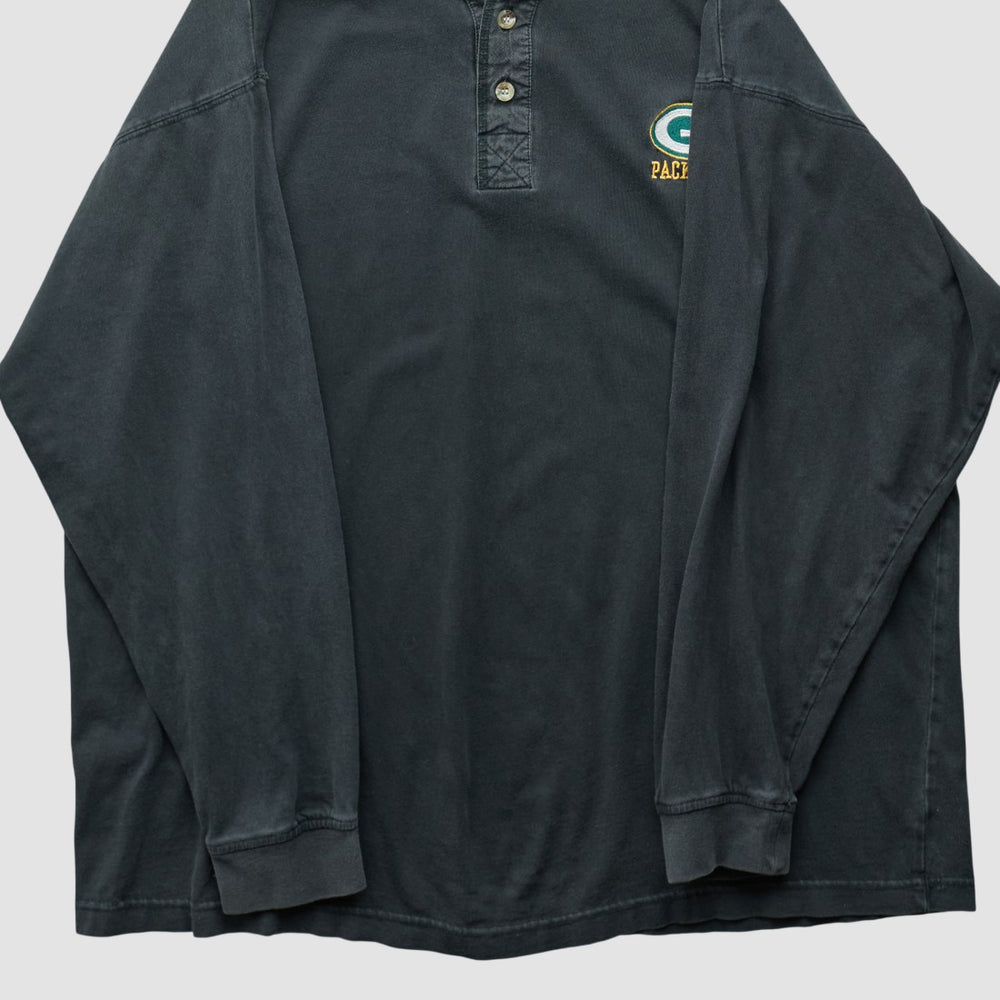 Green Bay Packers Logo 7 90s Long Sleeve T-shirt Black Vintage - Fanatics