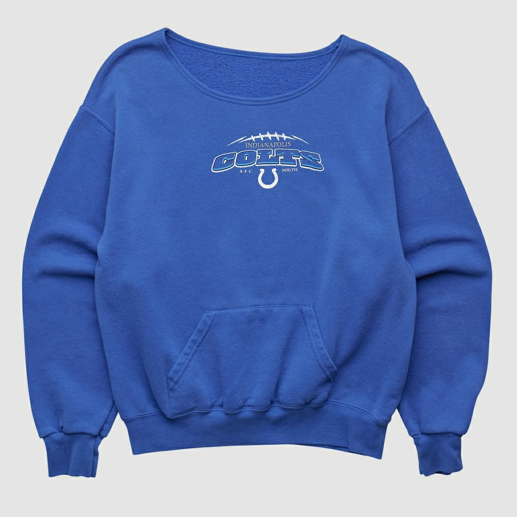 Indianapolis Colts 2000s Pullover Sweatshirt Blue Vintage - Fanatics