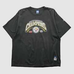 Pittsburgh Steelers Reebok 2005 T-shirt Black Vintage - Fanatics