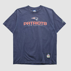 New England Patriots Reebok 2000s T-shirt Navy Vintage - Fanatics
