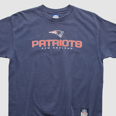 New England Patriots Reebok 2000s T-shirt Navy Vintage - Fanatics