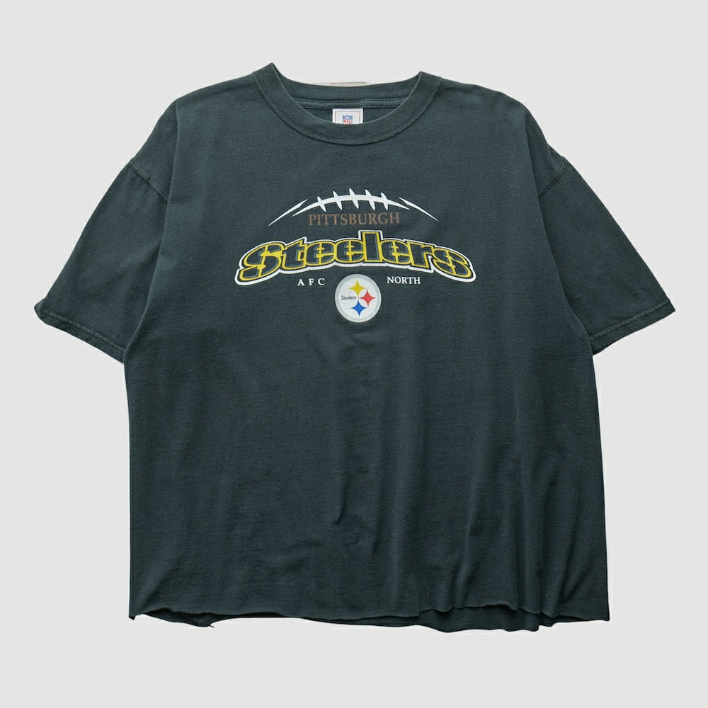 Pittsburgh Steelers NFL 2000s T-shirt Black Vintage - Fanatics