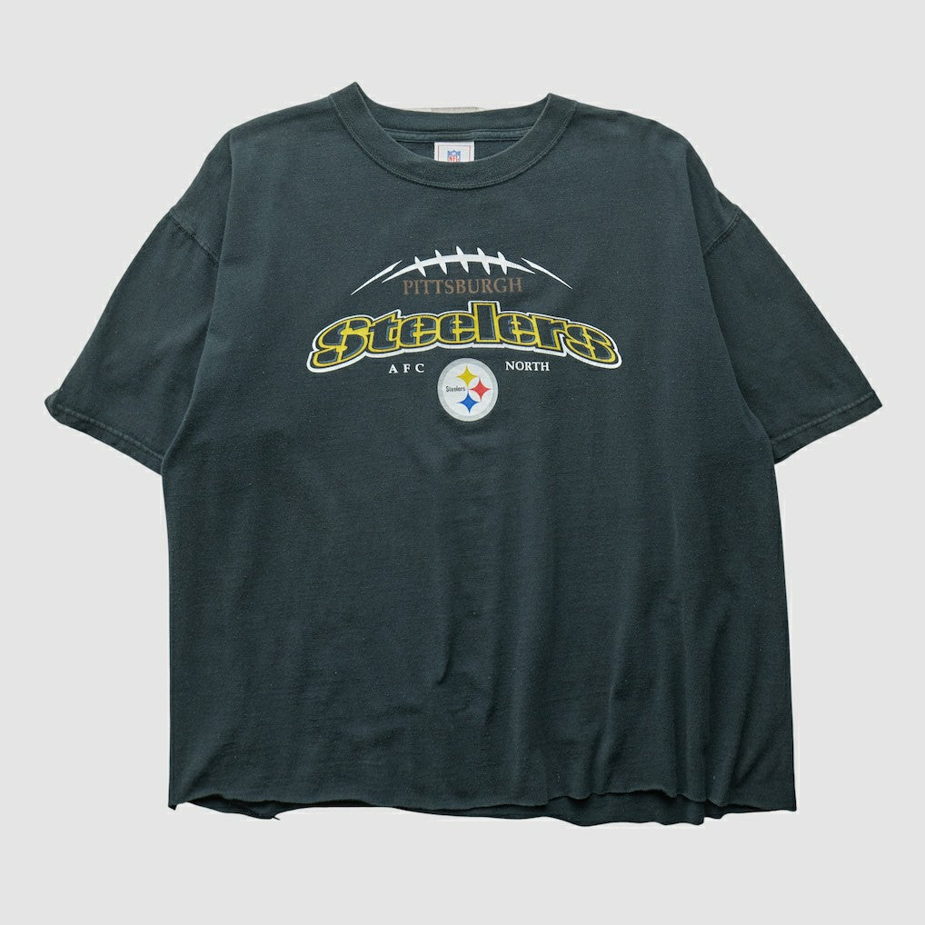 Pittsburgh Steelers NFL 2000s T-shirt Black Vintage - Fanatics