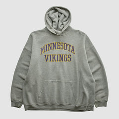 Minnesota Vikings NFL 2000s Hooded Pullover Sweatshirt Heather Gray Vintage - Fanatics