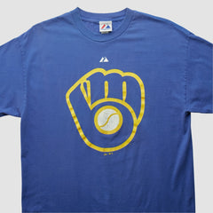 Milwaukee Brewers Majestic 2000s T-shirt Sale