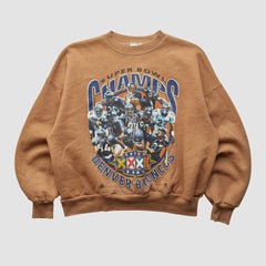 Denver Broncos Hanes 1998 Pullover Sweatshirt Clay Vintage - Fanatics
