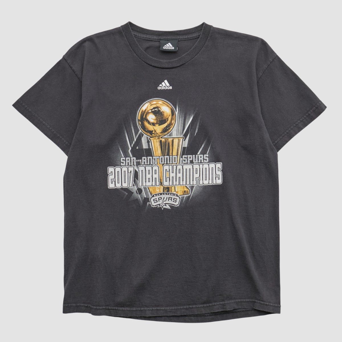 Adidas - San Antonio Spurs 2007 T-shirt - Black Vintage