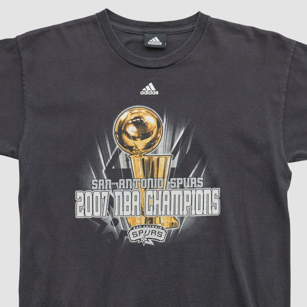 Adidas - San Antonio Spurs 2007 T-shirt - Black Vintage