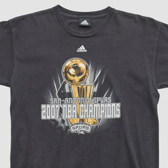 Adidas - San Antonio Spurs 2007 T-shirt - Black Vintage