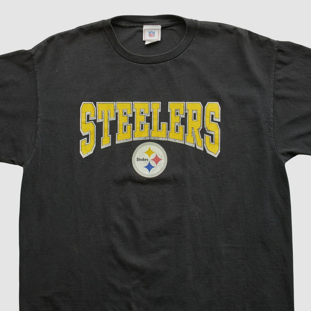 Pittsburgh Steelers NFL 2000s T-shirt Black Vintage - Fanatics