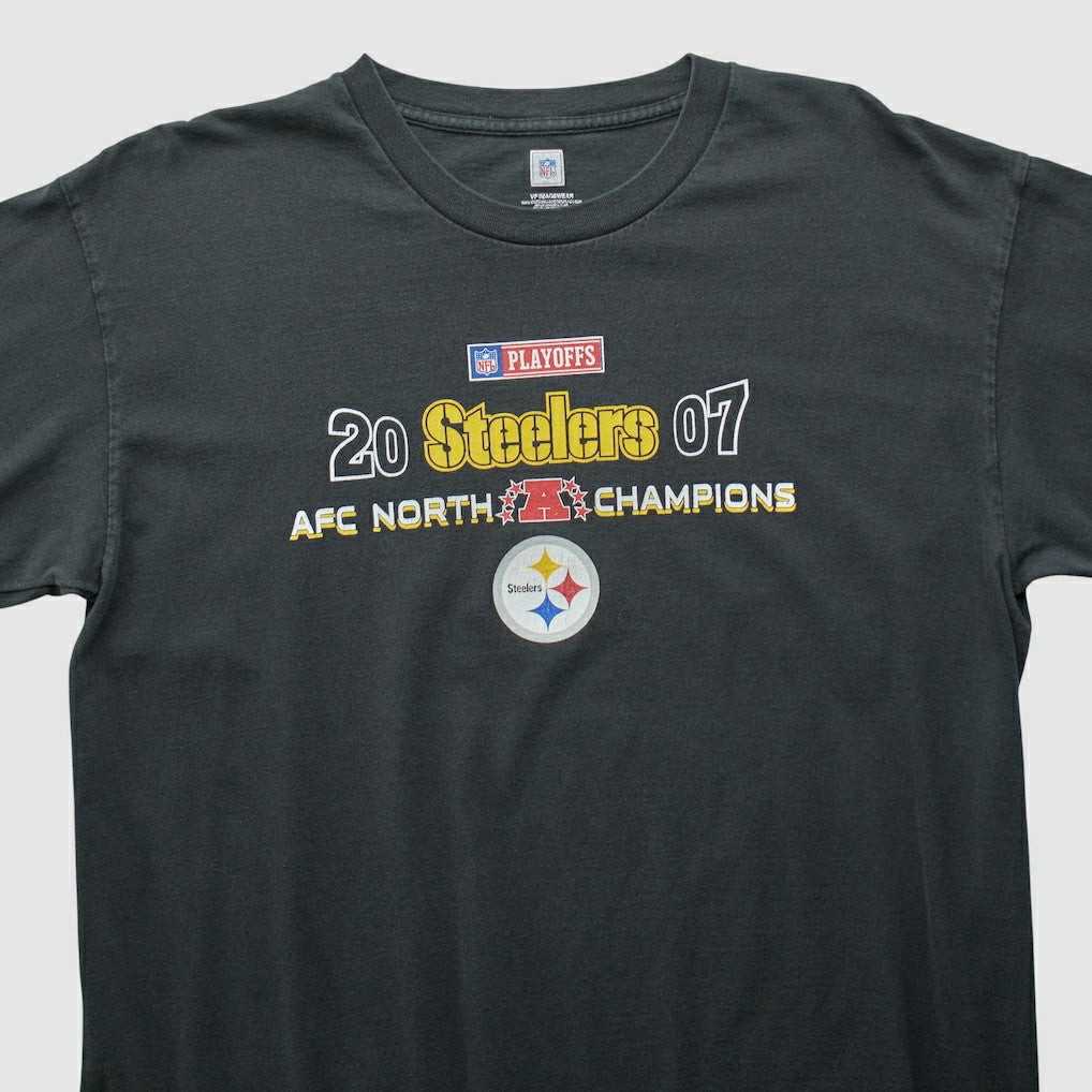 Pittsburgh Steelers NFL 2007 Long Sleeve T-shirt Black Vintage - Fanatics