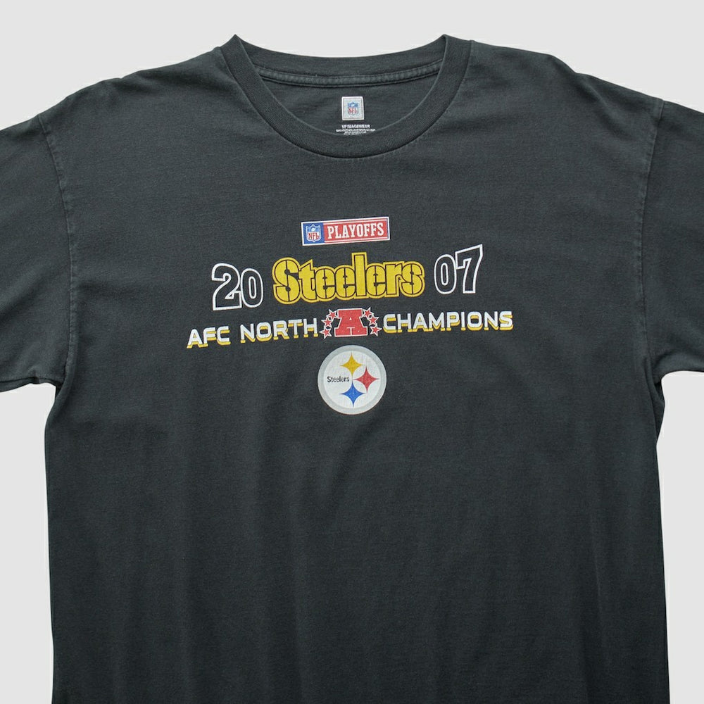 Pittsburgh Steelers NFL 2007 Long Sleeve T-shirt Black Vintage - Fanatics