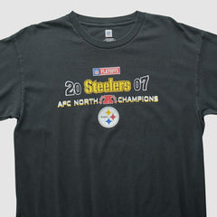 Pittsburgh Steelers NFL 2007 Long Sleeve T-shirt Black Vintage - Fanatics