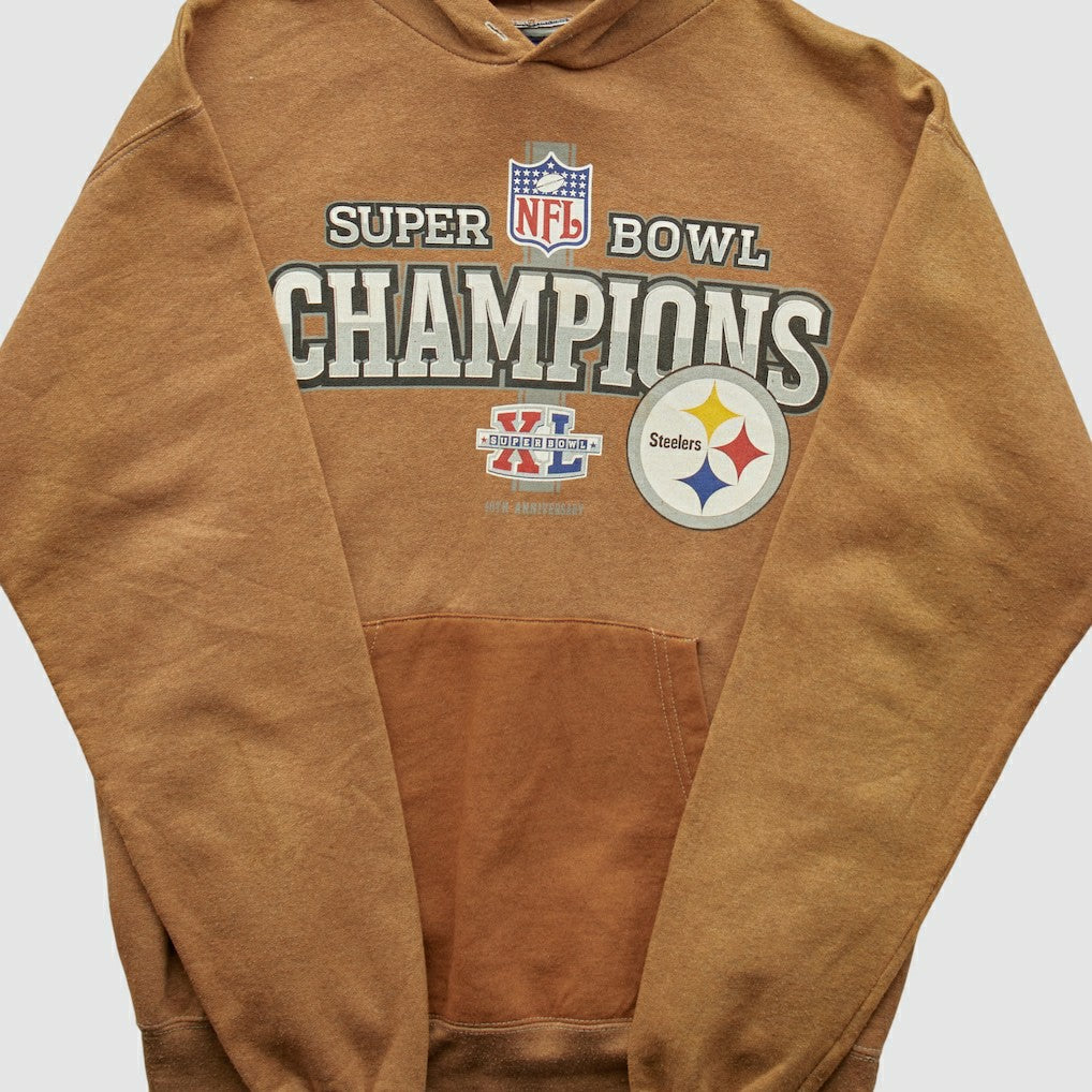 Super Bowl XL Reebok 2006 Hooded Pullover Sweatshirt Clay Vintage - Fanatics