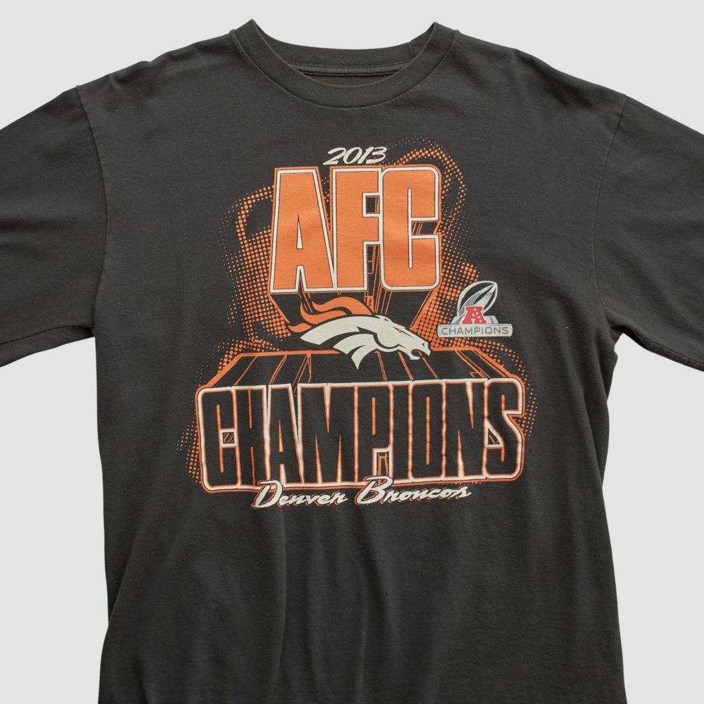 Denver Broncos NFL 2013 Long Sleeve T-shirt Black Vintage - Fanatics