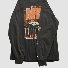 Denver Broncos NFL 2013 Long Sleeve T-shirt Black Vintage - Fanatics