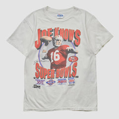 San Francisco 49ers Hanes 90s T-shirt White Vintage - Fanatics