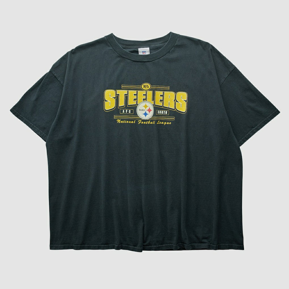Pittsburgh Steelers NFL 2000s T-shirt Black Vintage - Fanatics