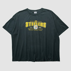 Pittsburgh Steelers NFL 2000s T-shirt Black Vintage - Fanatics