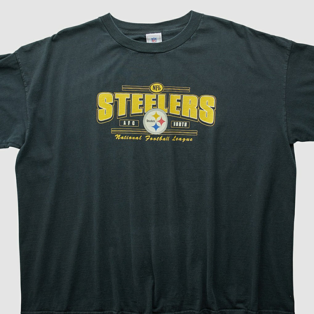 Pittsburgh Steelers NFL 2000s T-shirt Black Vintage - Fanatics