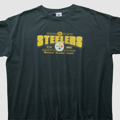 Pittsburgh Steelers NFL 2000s T-shirt Black Vintage - Fanatics