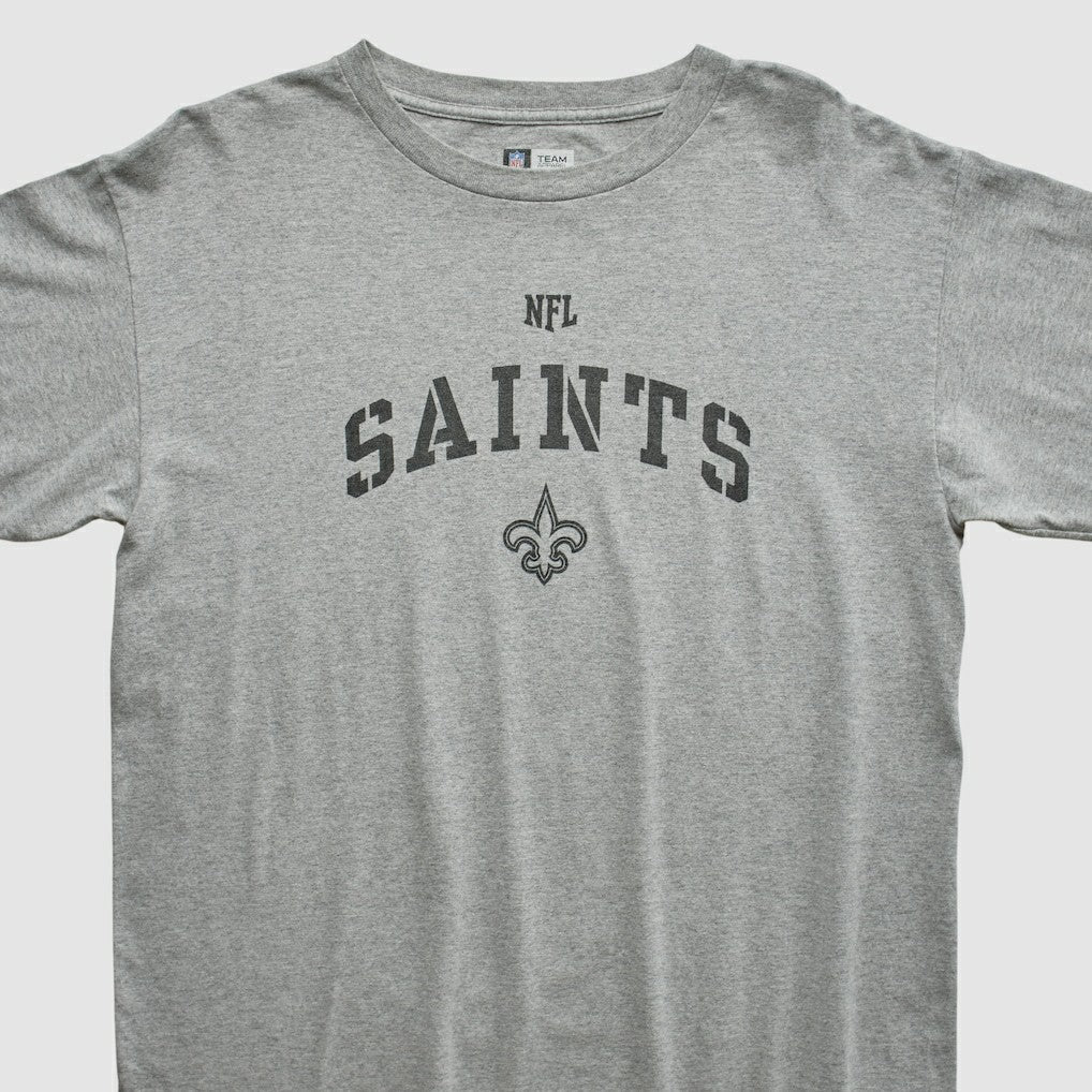 New Orleans Saints NFL Long Sleeve T-shirt Heather Gray Vintage - Fanatics