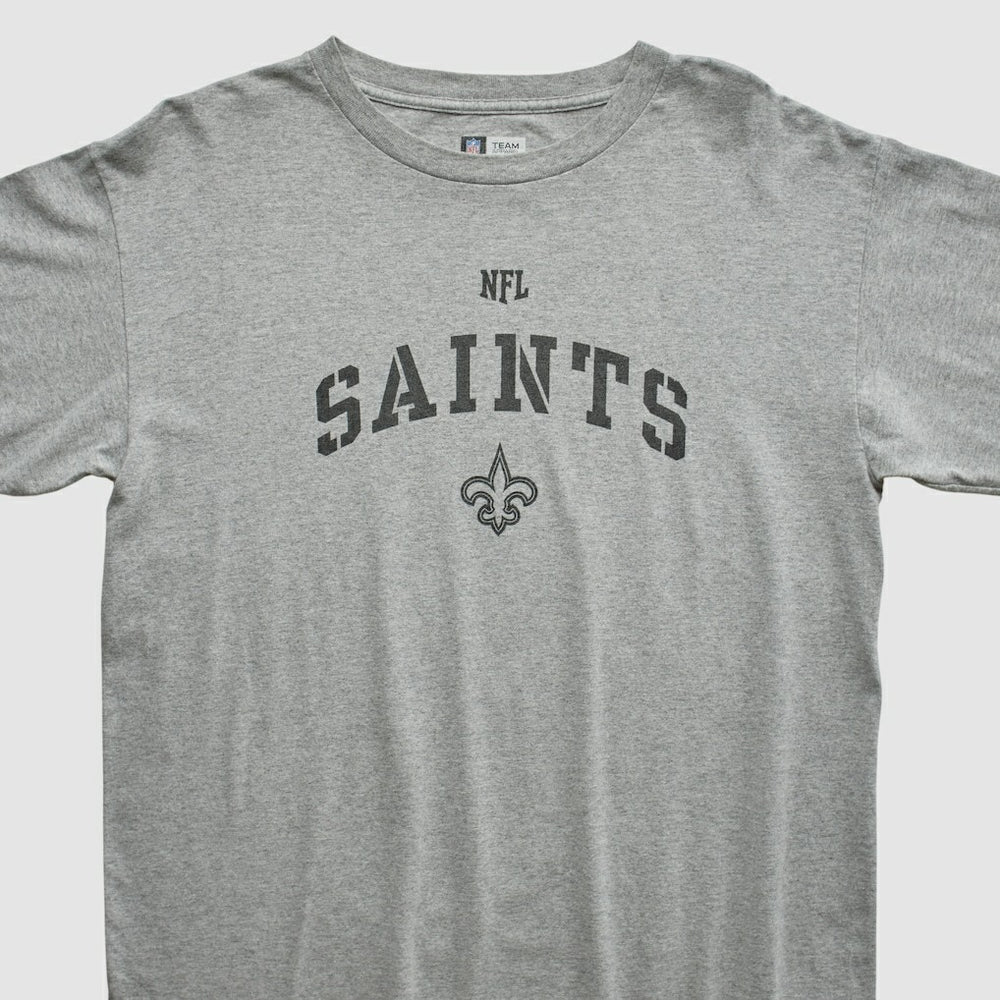 New Orleans Saints NFL Long Sleeve T-shirt Heather Gray Vintage - Fanatics
